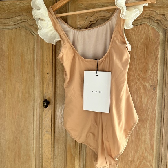 Sleeper Beige Ruffle Swim NWT - Picture 3 of 4